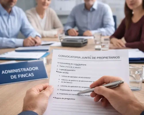 Convocatoria y asistencia a juntas de propietarios